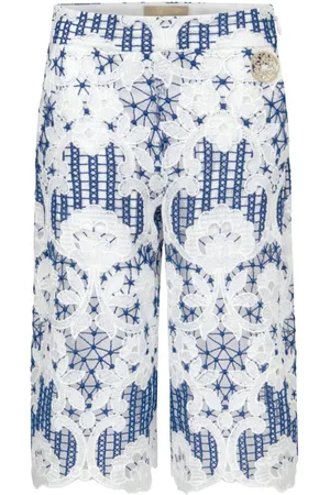 Elie saab Weite Hose aus Guipure-Spitze