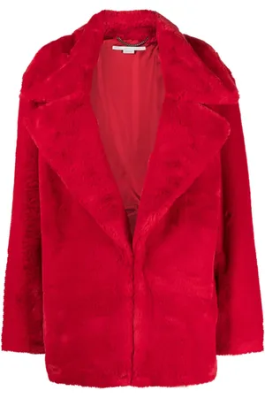 Stella McCartney Plush Teddy Mantel aus Faux Fur