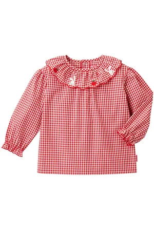 Miki House Bluse mit Karomuster