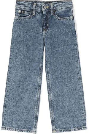 Calvin Klein Gerade Jeans mit Acid-Wash-Effekt