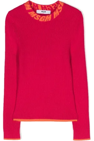 Msgm Gerippter Intarsien-Pullover