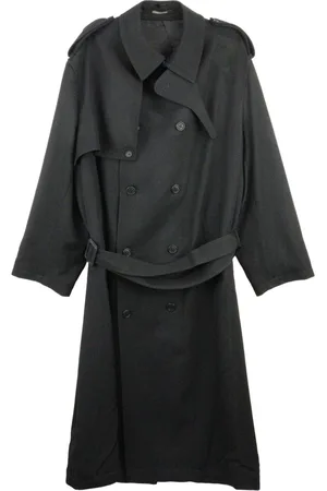 YOHJI YAMAMOTO K-Chin Flap Trenchcoat