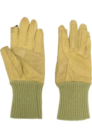 Rick Owens Gerippte Handschuhe aus Leder