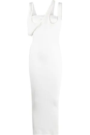 The Attico Kleid mit asymmetrischem Ausschnitt
