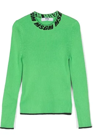 Msgm Gerippter Intarsien-Pullover
