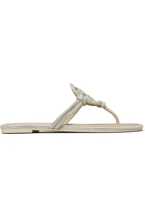 Tory Burch Flip-Flops mit Kristallen
