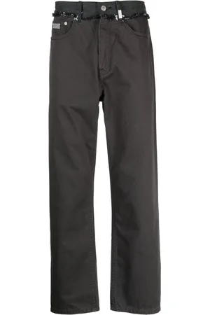 Izzue Tief sitzende Straight-Leg-Hose