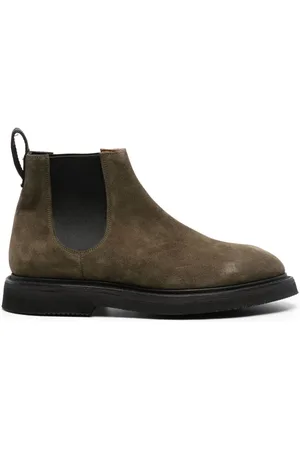 Premiata Wildlederstiefel mit runder Kappe