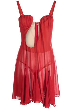 Nensi Dojaka Minikleid mit Cut-Out
