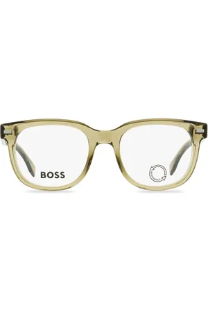 HUGO BOSS Transparente Brille mit eckigem Gestell