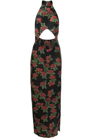 AMIR SLAMA Kleid mit Muster