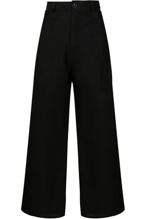 AMIR SLAMA High-Waist-Hose mit weitem Bein