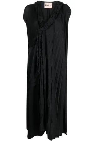 Plan C Plissiertes Midikleid