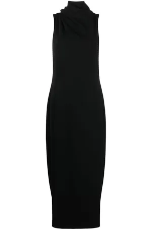 Giorgio Armani Maxikleid mit drapiertem Ausschnitt