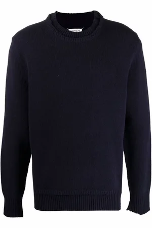 Maison Margiela Distressed-Pullover mit Ellenbogen-Patches