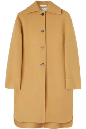 Jil Sander Einreihiger Mantel aus Schurwolle