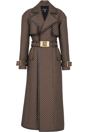 Balmain Transparenter Jacquard-Mantel