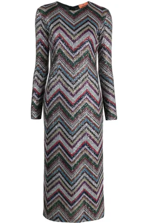 Missoni Midikleid mit Pailletten