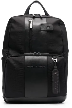 Piquadro Brief Rucksack mit Kontrasteinsätzen