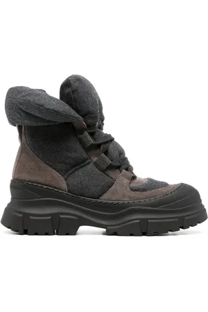 Brunello Cucinelli Zweifarbige Stiefeletten