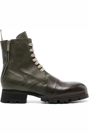 ZIGGY CHEN Schnürstiefel mit Glanzoptik
