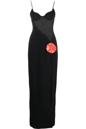 DAVID KOMA Abendkleid mit Applikationen