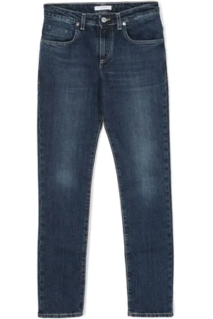 Paolo Pecora Halbhohe Straight-Leg-Jeans
