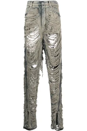 Rick Owens Slim-Fit-Jeans im Distressed-Look