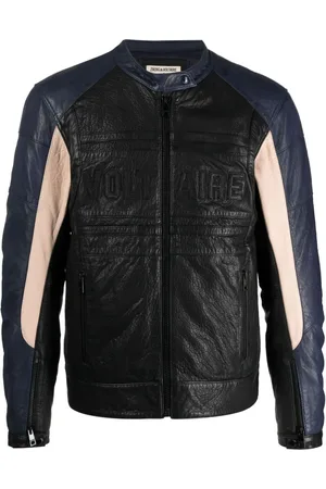 Zadig & Voltaire Late Biker Lederjacke mit Einsätzen