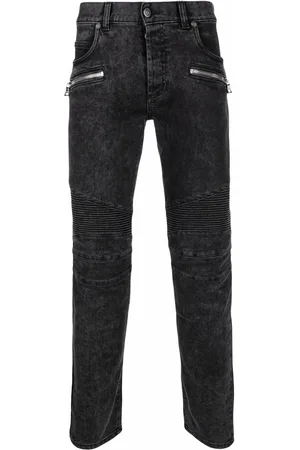 Balmain Schmale Jeans mit Bleached-Effekt