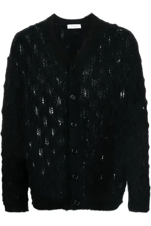1989 STUDIO Cardigan mit Lochstrickmuster
