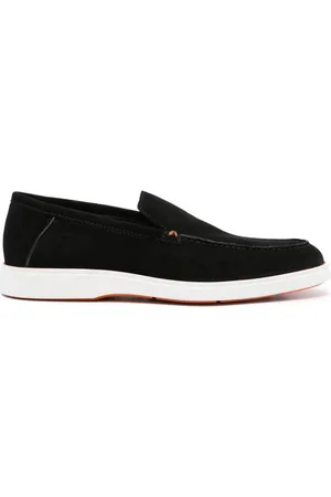 santoni Drain Loafer aus Wildleder