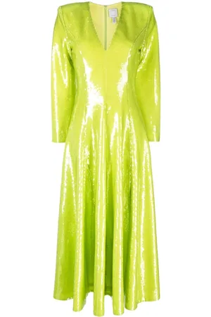 HUISHAN ZHANG Midikleid mit Pailletten