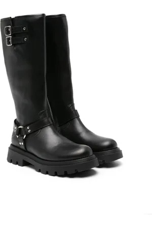 GALLUCCI Kniehohe Stiefel mit Schnalle