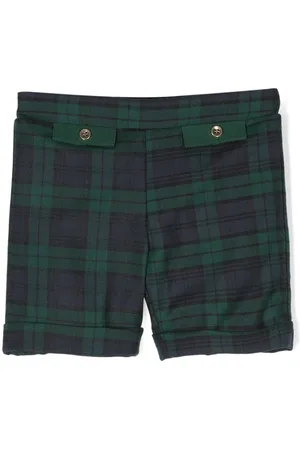 LA STUPENDERIA Karierte Shorts mit Stretchbund