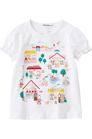 Familiar T-Shirt mit Cartoon-Print