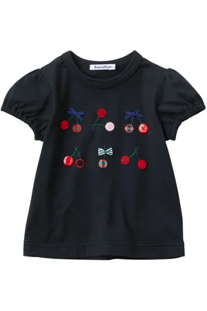 Familiar T-Shirt mit Kirschen-Applikation