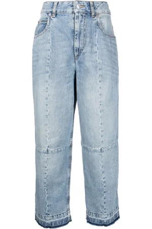 Isabel Marant Cropped-Jeans im Patchwork-Look