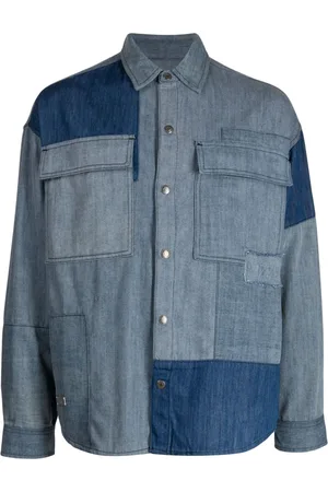 Izzue Chambray-Hemd mit Slogan-Print