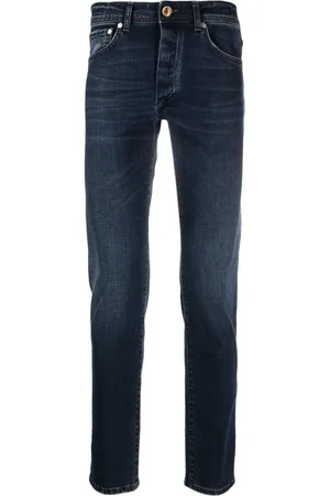 BARBA Slim-Fit-Jeans mit Logo-Patch