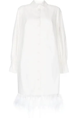 HUISHAN ZHANG Ibiza Seidenhemdkleid