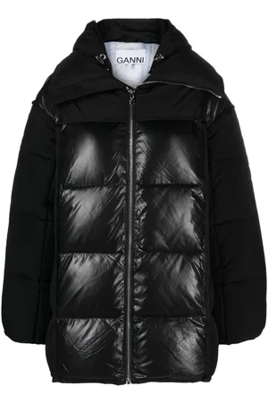 Ganni Gefütterte Kapuzenjacke