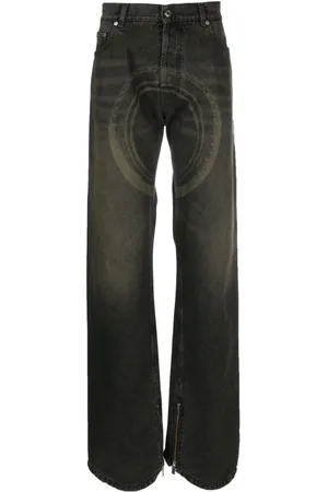 OFF-WHITE Ausgeblichene Wheel Over Jeans