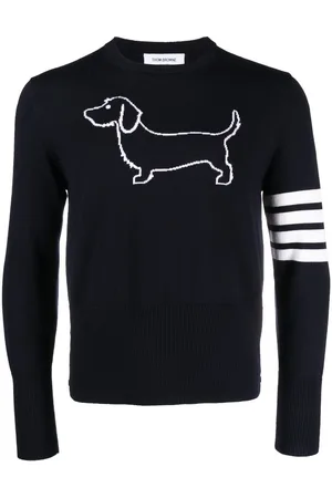 Thom Browne Pullover mit Logo-Streifen