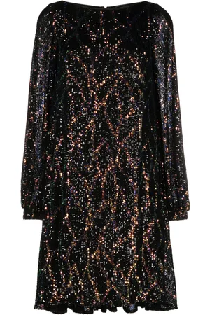 TALBOT RUNHOF Langärmeliges Kleid mit Pailletten