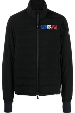 Moncler Crepol Daunenjacke mit Logo-Prägung