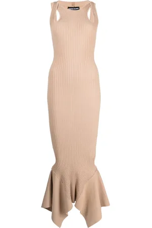 ANDREADAMO Geripptes Kleid mit Cut-Outs