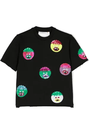 CAROLINE BOSMANS T-Shirt mit Pailletten