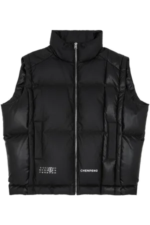 Maison Margiela X Chen Peng gefütterte Weste mit Logo-Print