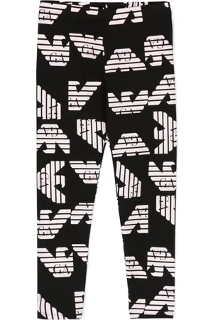 Emporio Armani Leggings mit Monogramm-Print